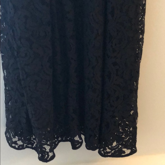 Michael Kors black lace eyelet A-like midi dress - Picture 2 of 4